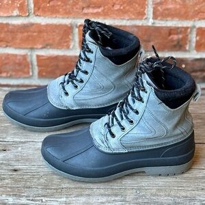 Magellan Men’s Duck II Waterproof Gray Suede Leather Insulated Boots Sz 8D